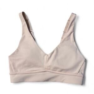 Fabletics light pink sports bra Medium adjustable EUC support sporty athletic